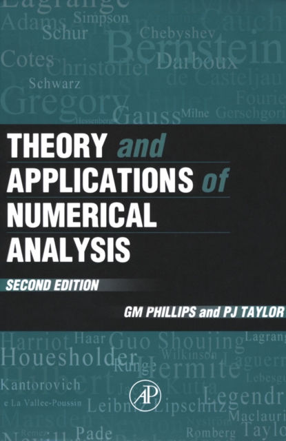 Theory and Applications of Numerical Analysis 