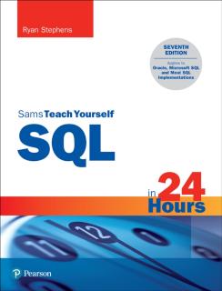 SQL in 24 Hours, Sams Teach Yourself 