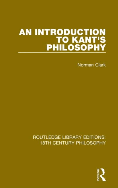 Introduction to Kant's Philosophy 