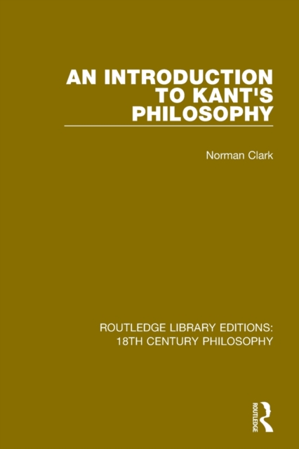 Introduction to Kant's Philosophy 
