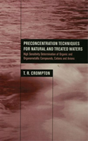 Preconcentration Techniques for Natural and Treated Waters High Sensitivity Determination of Organic and Organometallic Compounds, Cations and Anions