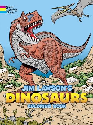 Jim Lawson's Dinosaurs Coloring Book 