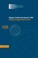 Dispute Settlement Reports 1998: Volume 5, Pages 1831-2197 