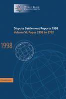 Dispute Settlement Reports 1998: Volume 6, Pages 2199-2752 