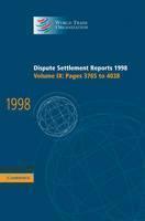 Dispute Settlement Reports 1998: Volume 9, Pages 3765-4038 