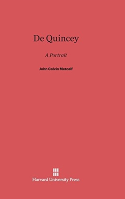 De Quincey A Portrait