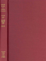 Harvard Studies in Classical Philology, Volume 107 