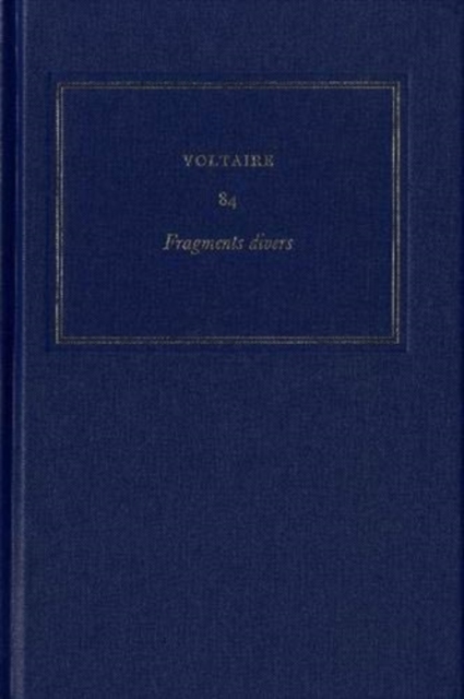 Complete Works of Voltaire 84 Fragments divers