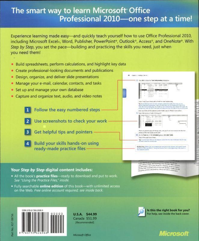Microsoft Office Professional 2010 Step by Step 