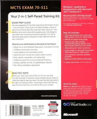 Windows (R) Applications Development with Microsoft (R) .NET Framework 4 MCTS Self-Paced Training Kit (