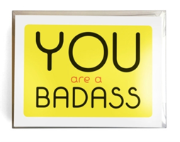 You Are a BadassÂ® Notecards 10 Notecards and Envelopes
