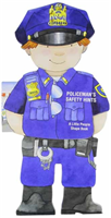 Policeman's Safety Hints Little People Shape Books