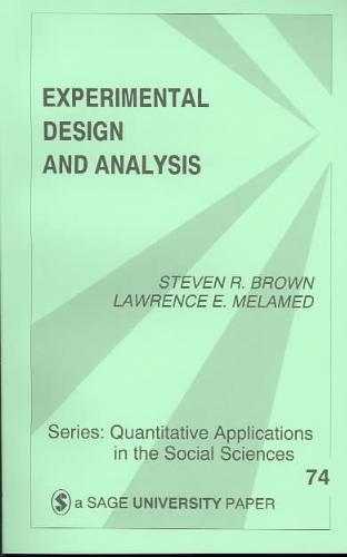 Experimental Design and Analysis
