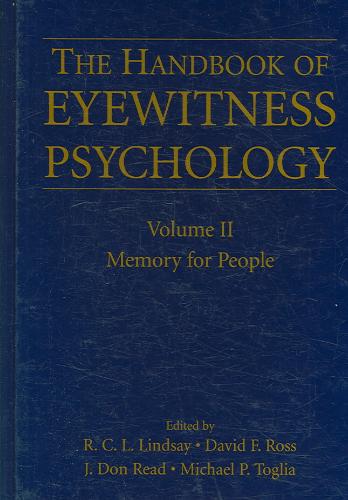 Handbook of Eyewitness Psychology: Volume II Memory for People