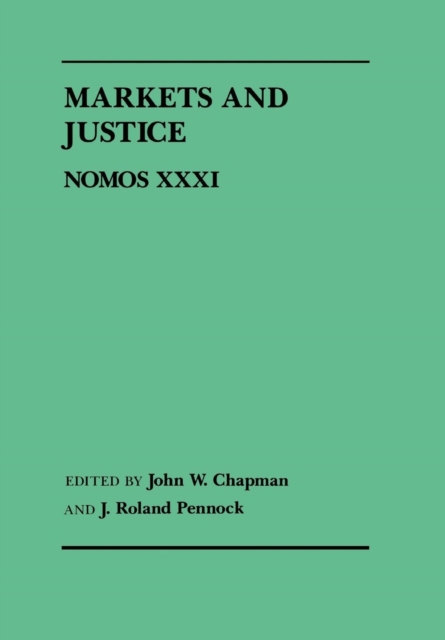 Markets and Justice Nomos XXXI