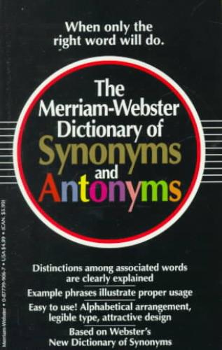 Merriam-Webster Dictionary of Synonyms and Antonyms 