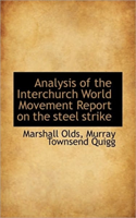 Analysis of the Interchurch World Movement Report on the Steel Strike 