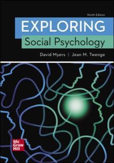 Exploring Social Psychology 