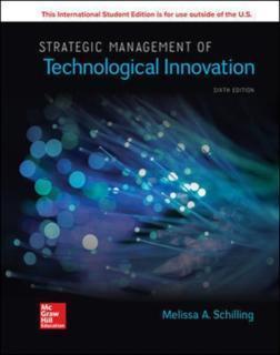 Strategic Management of Technological Innovation 