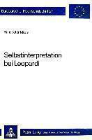 Selbstinterpretation bei Leopardi 