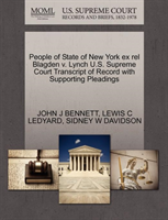 People of State of New York Ex Rel Blagden V. Lynch U.S. Supreme Court Transcript of Record with 