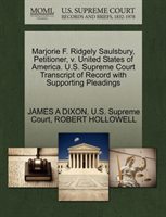 Marjorie F. Ridgely Saulsbury, Petitioner, V. United States of America. U.S. Supreme Court 