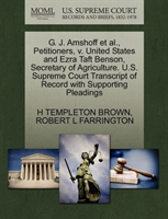 G. J. Amshoff Et Al., Petitioners, V. United States and Ezra Taft Benson, Secretary of Agriculture. 