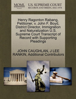 Henry Ragonton Rabang, Petitioner, V. John F. Boyd, District Director, Immigration and 