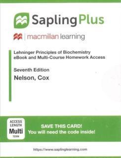 Saplingplus for Lehninger Principles of Biochemistry (Twenty-Four Month Access) 