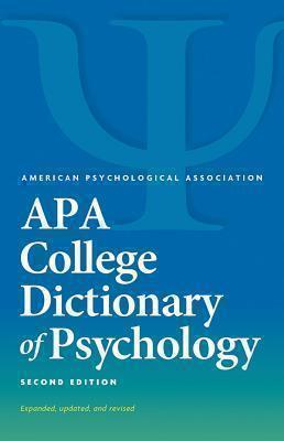APA College Dictionary of Psychology 