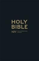 NIV Thinline Black Leather Bible 
