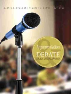 Argumentation and Debate: A Public Speaking Approach 
