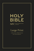 NIV Large Print Single-Column Deluxe Reference Bible Leather