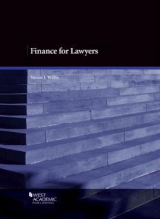 Finance for Lawyers 