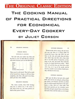 Cooking Manual of Practical Directions for Economical Every-Day Cookery. by Juliet Corson. - The 
