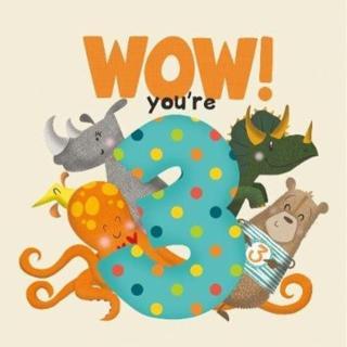 WOW! You're Three birthday book 