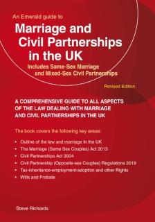 Marriage and Civil Partnerships in the UK Includes Same-Sex Marriage and Mixed-Sex Civil Partnerships