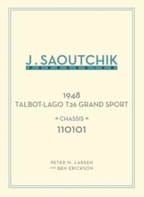 Jacques Saoutchik, Carrossier 1948 Talbot-Lago Grand Sport Chassis 110101