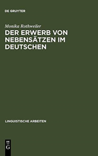 Erwerb von Nebensatzen im Deutschen 