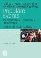 Populare Events Medienevents, Spielevents, SpaÃevents