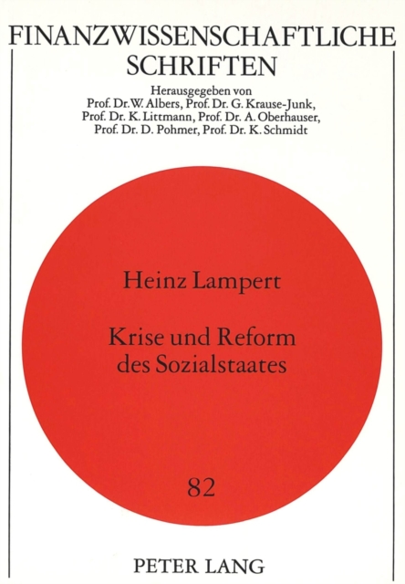 Krise und Reform des Sozialstaates 