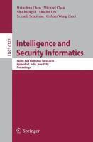 Intelligence and Security Informatics Pacific Asia Workshop, PAISI 2010, Hyderabad, India, June 21, 2010 Proceedings