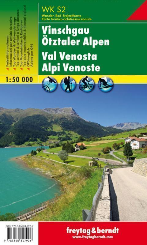 F &B WKS2 Vinschgau, Ötztaler Alpen Wandel- en fietskaart 1:50 000