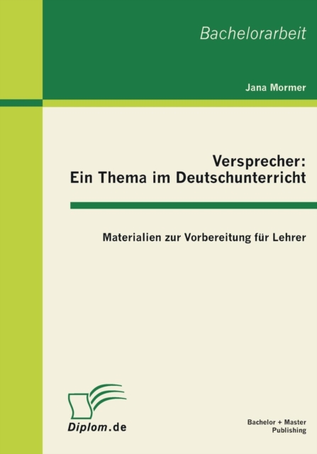 Versprecher - Ein Thema Im Deutschunterricht Materialien Zur Vorbereitung F