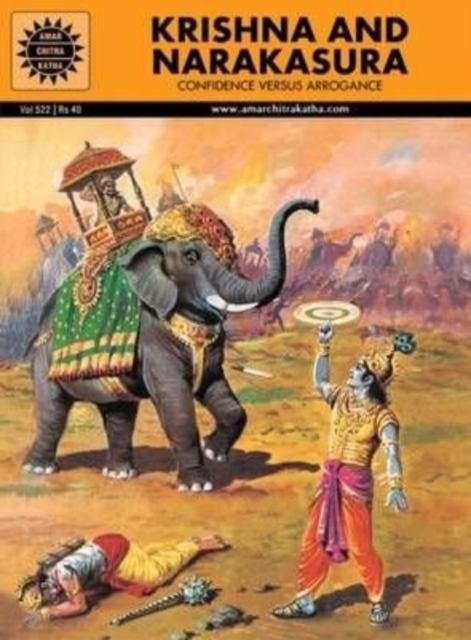 Krishna and Narakasura 