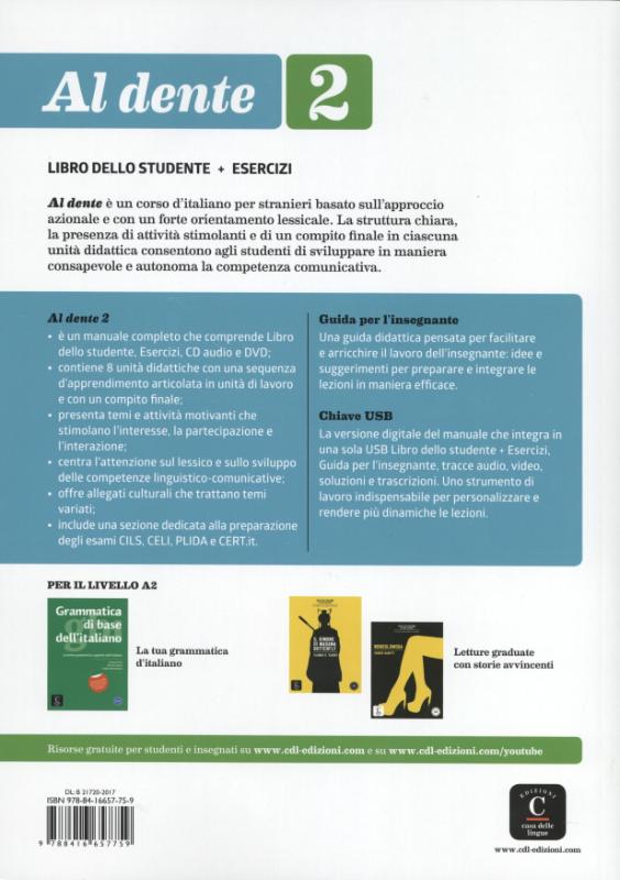 Al dente 2 + audio download Libro dello studente + Esercizi. A2