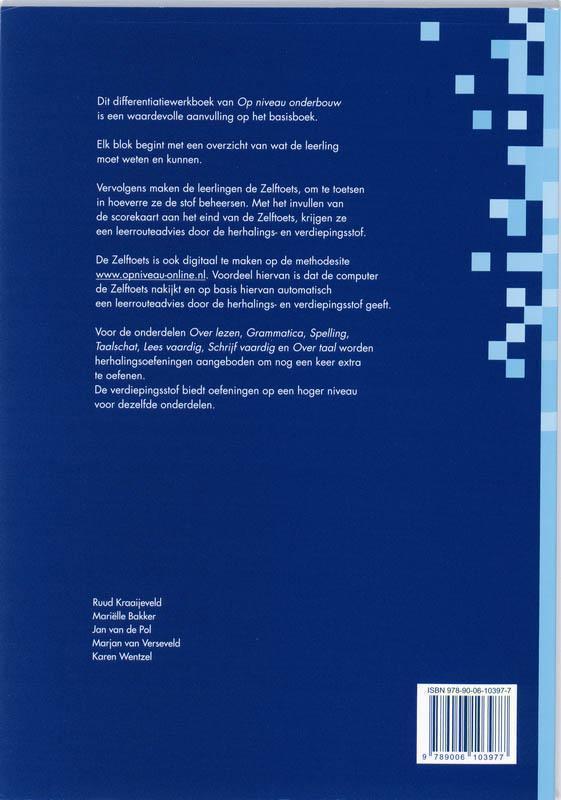 Op Niveau Onderbouw 2 Vmbo kgt  Differentiatieboek Modulair