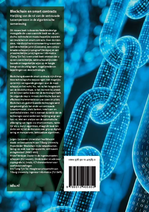 Blockchain en smart contracts Herijking van de rol van de vertrouwde tussenpersoon in de algoritmische samenleving