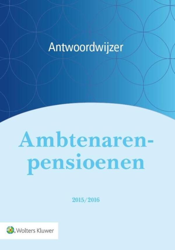 Antwoordwijzer ambtenarenpensioenen 2015/2016