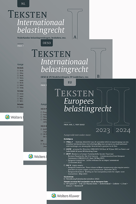 Teksten Internationaal  & Europees belastingrecht 2023-2024